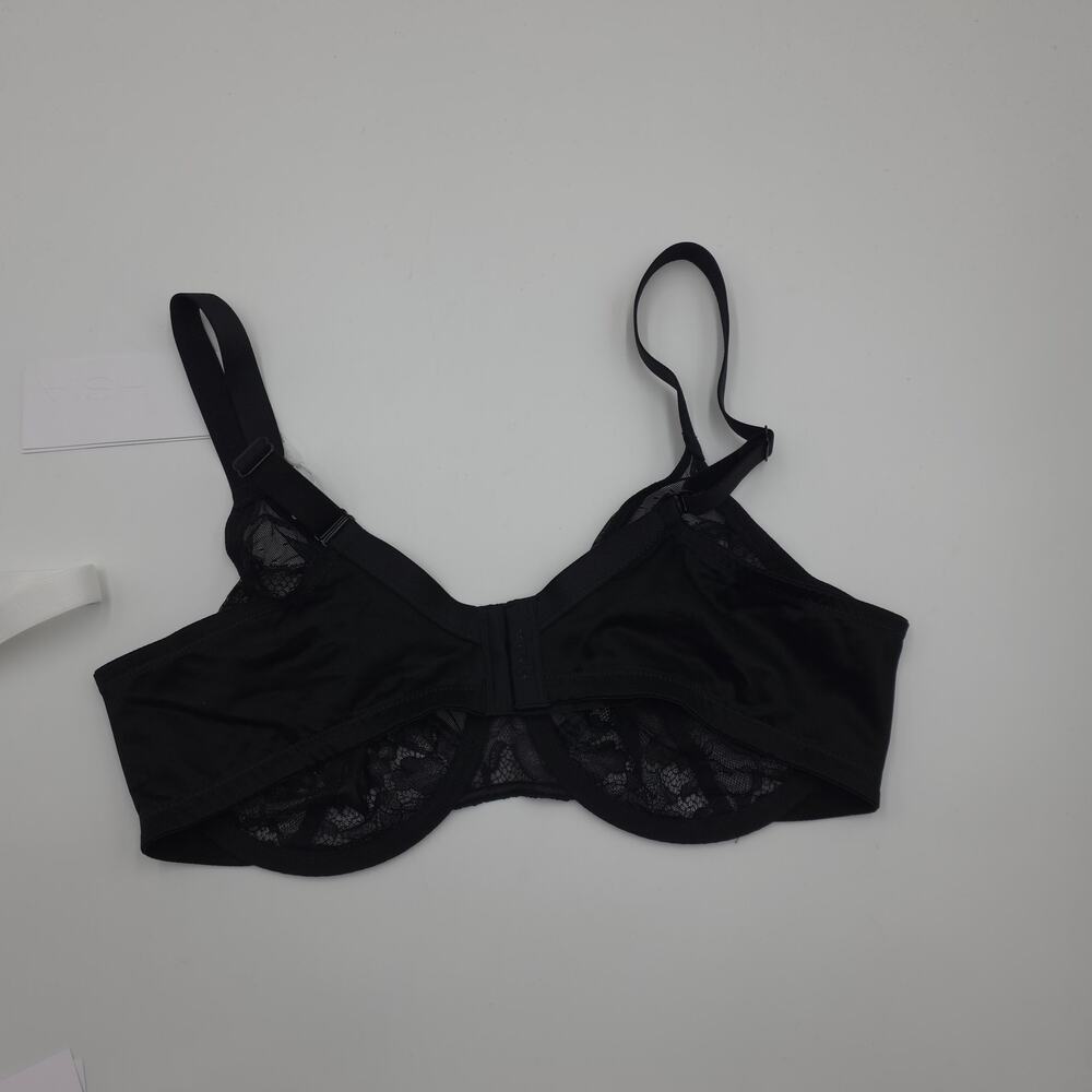 HSIA Bundle of Two Enchante Unlined Lace Underwire Bra in White Black Size 40H - Picture 5 of 10
